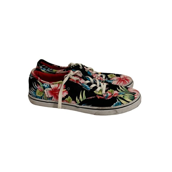 VANS Women’s Tropical Palm Print Canvas Sneakers Size 8 - Picture 5 of 7